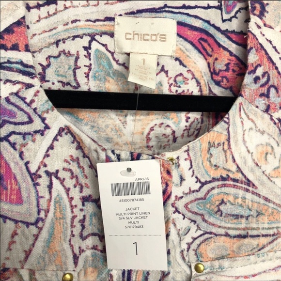 Chico’s jacket size 1 or 8 regular - Picture 5 of 7